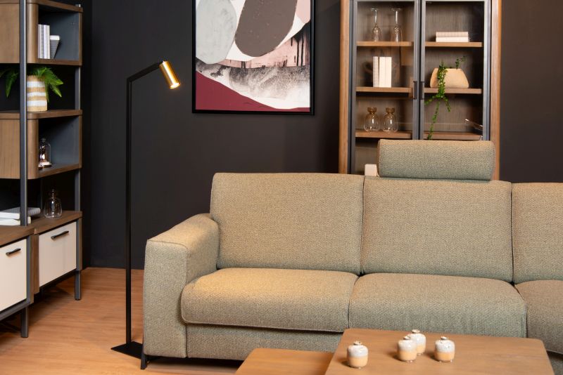 Lucide SYBIL - Stojacia lampa - 1xGU10 - Čierna